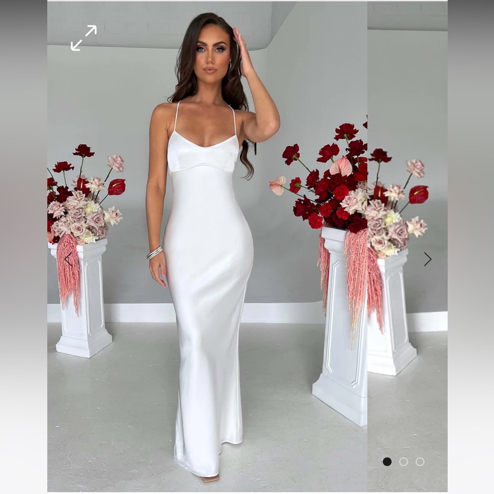 Babyboo Fashion IVORY maxi dress size S
